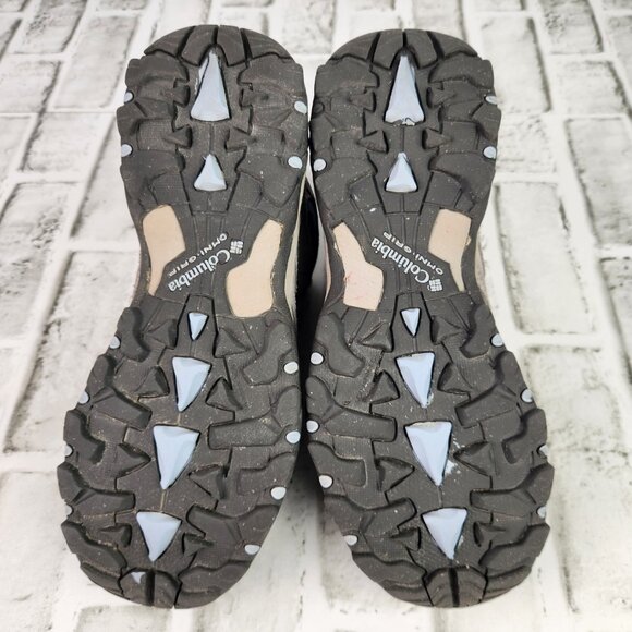 Columbia Armitage Lane Mid Waterproof Women's Sz 8.5 Gray Blue Hiking Ankle Boot - Picture 8 of 10